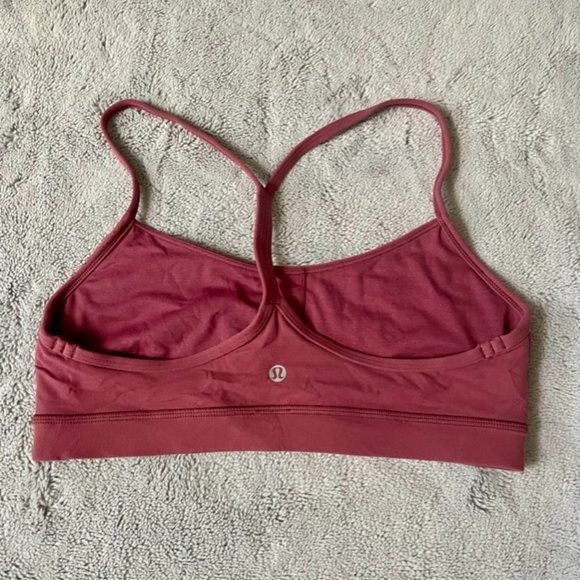 ⭐️HOST PICK⭐️ Lululemon Flow Y Bra (Nulu) in Misty Merlot - Picture 4 of 6